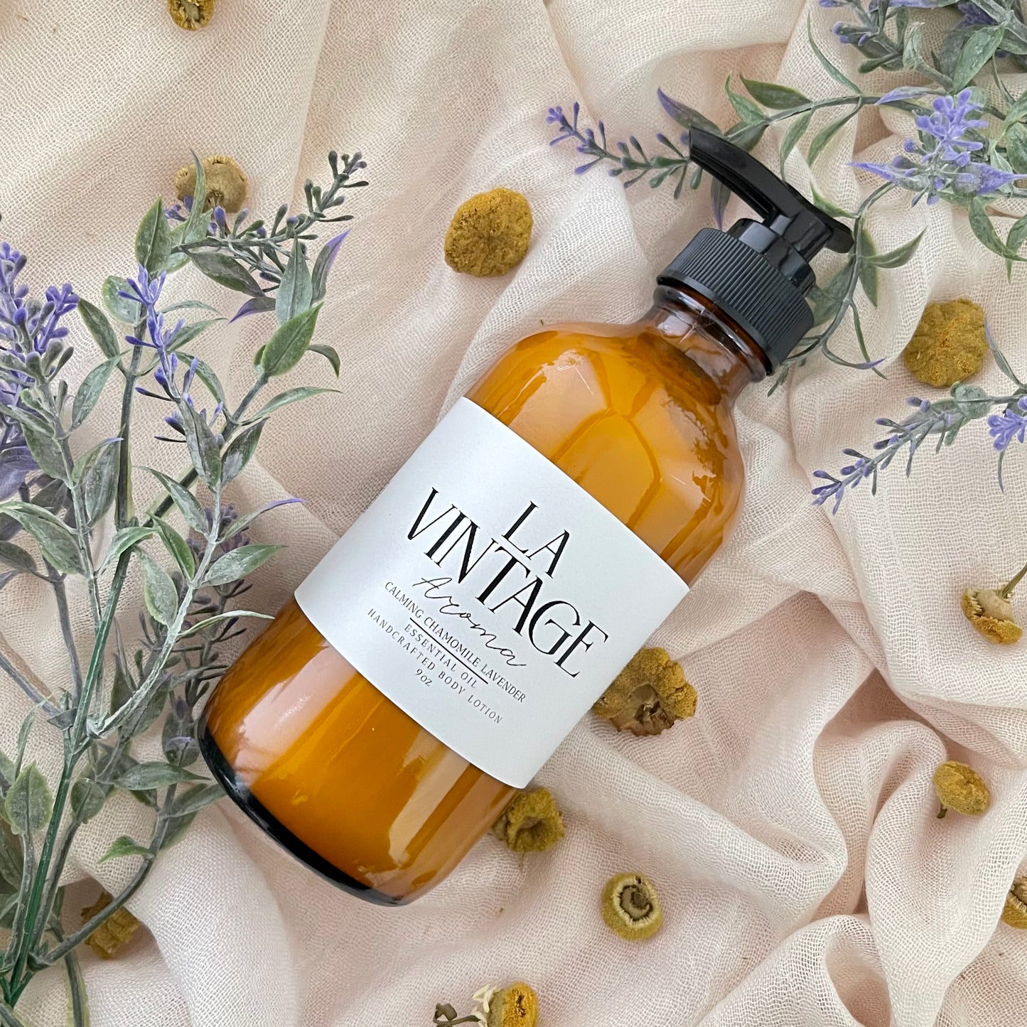 Calming Chamomile Lavender Essential Oil Body Lotion