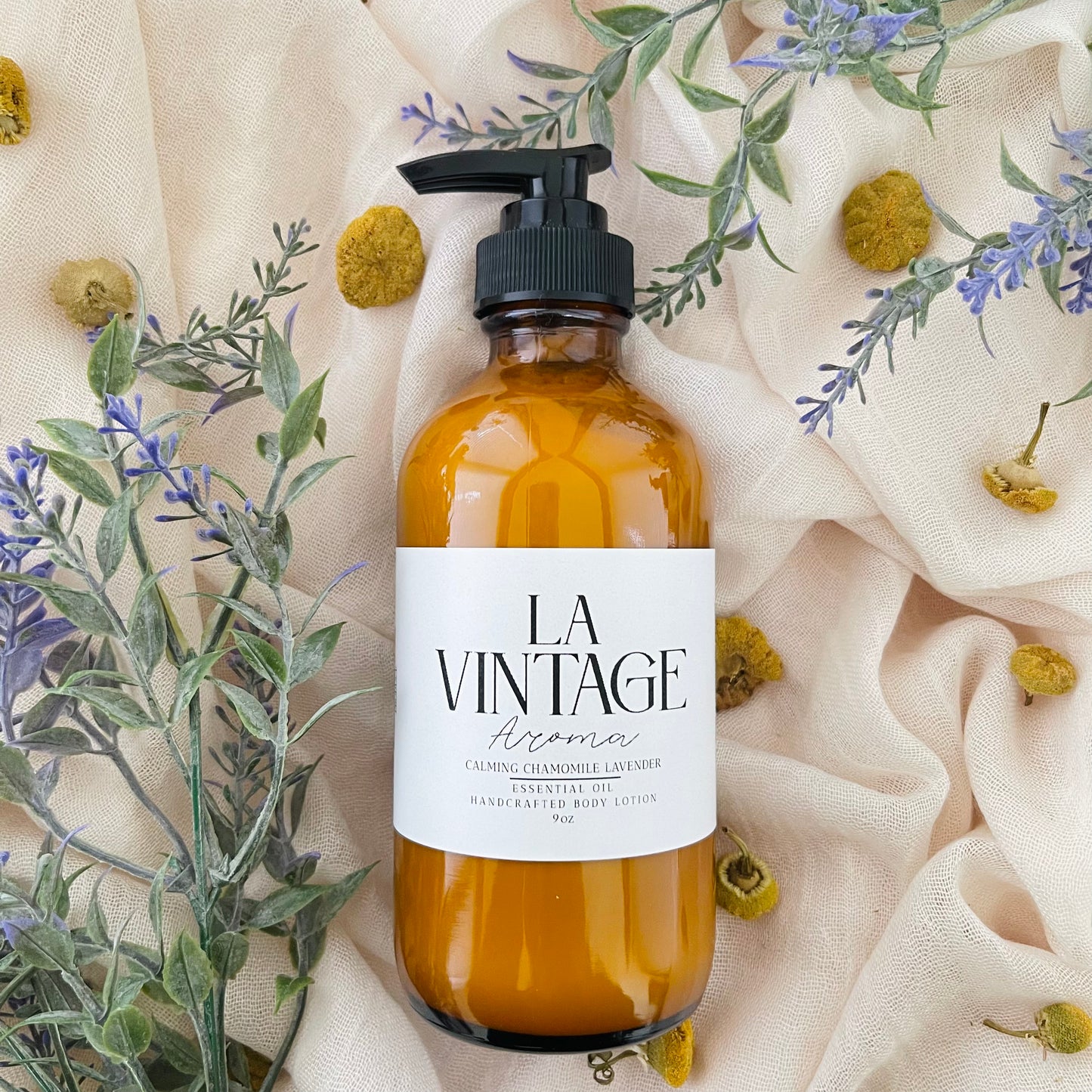 Calming Chamomile Lavender Essential Oil Body Lotion