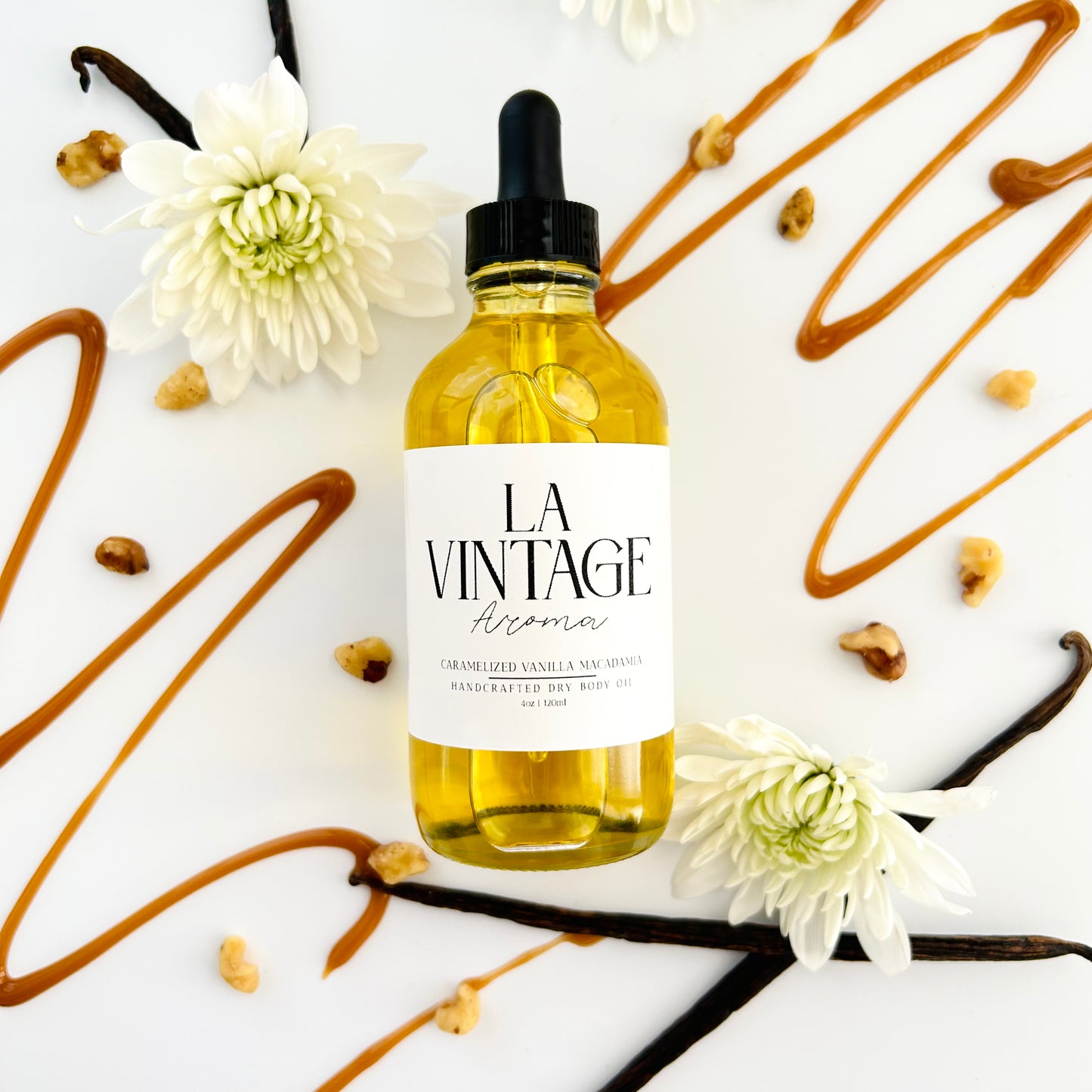 Caramelized Vanilla Macadamia Body Oil