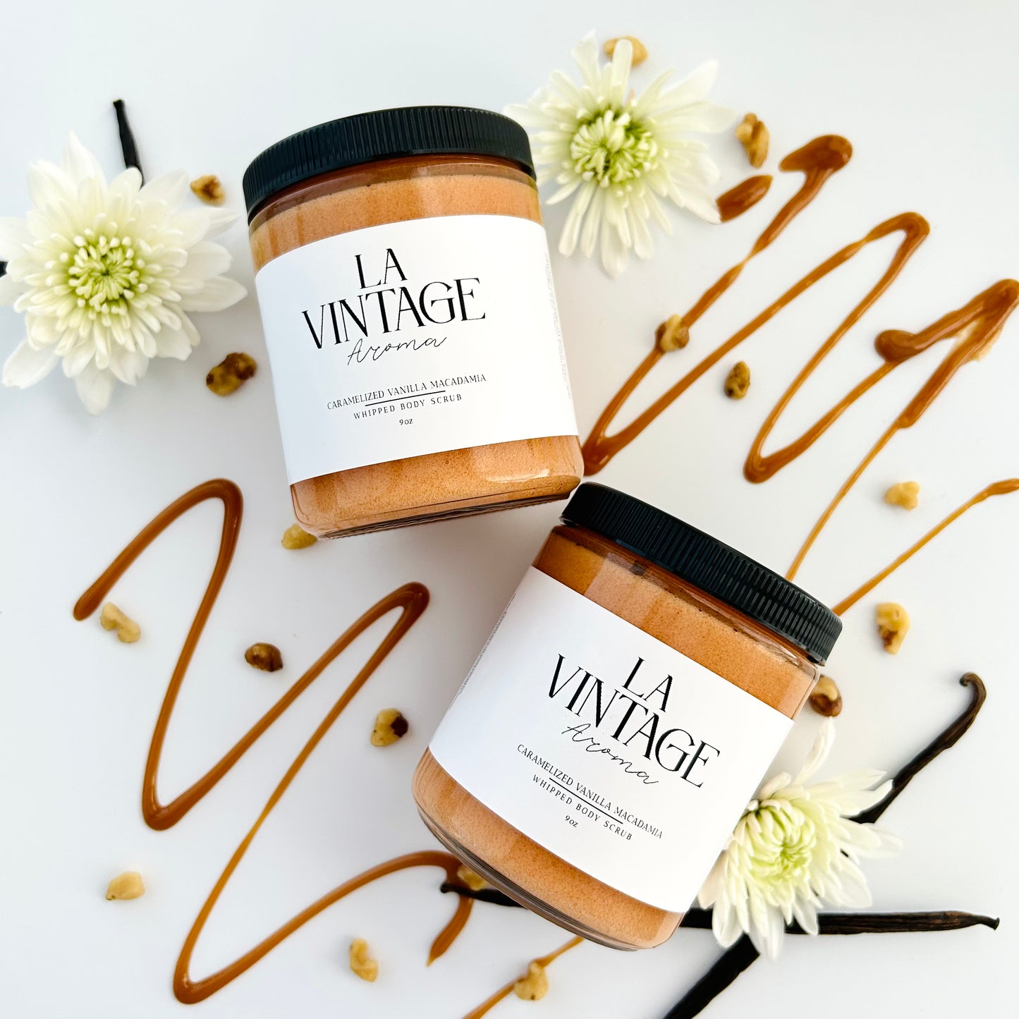 Caramelized Vanilla Macadamia Whipped Sugar Scrub