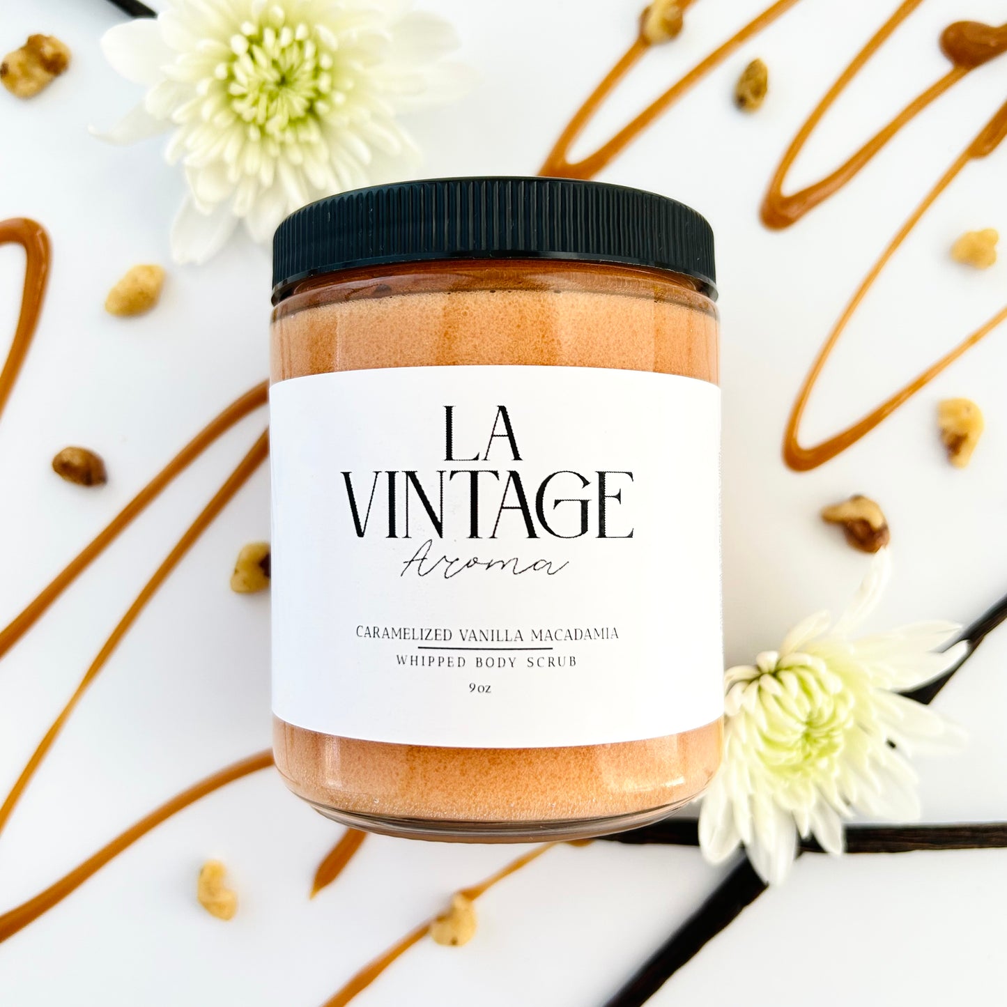 Caramelized Vanilla Macadamia Whipped Sugar Scrub