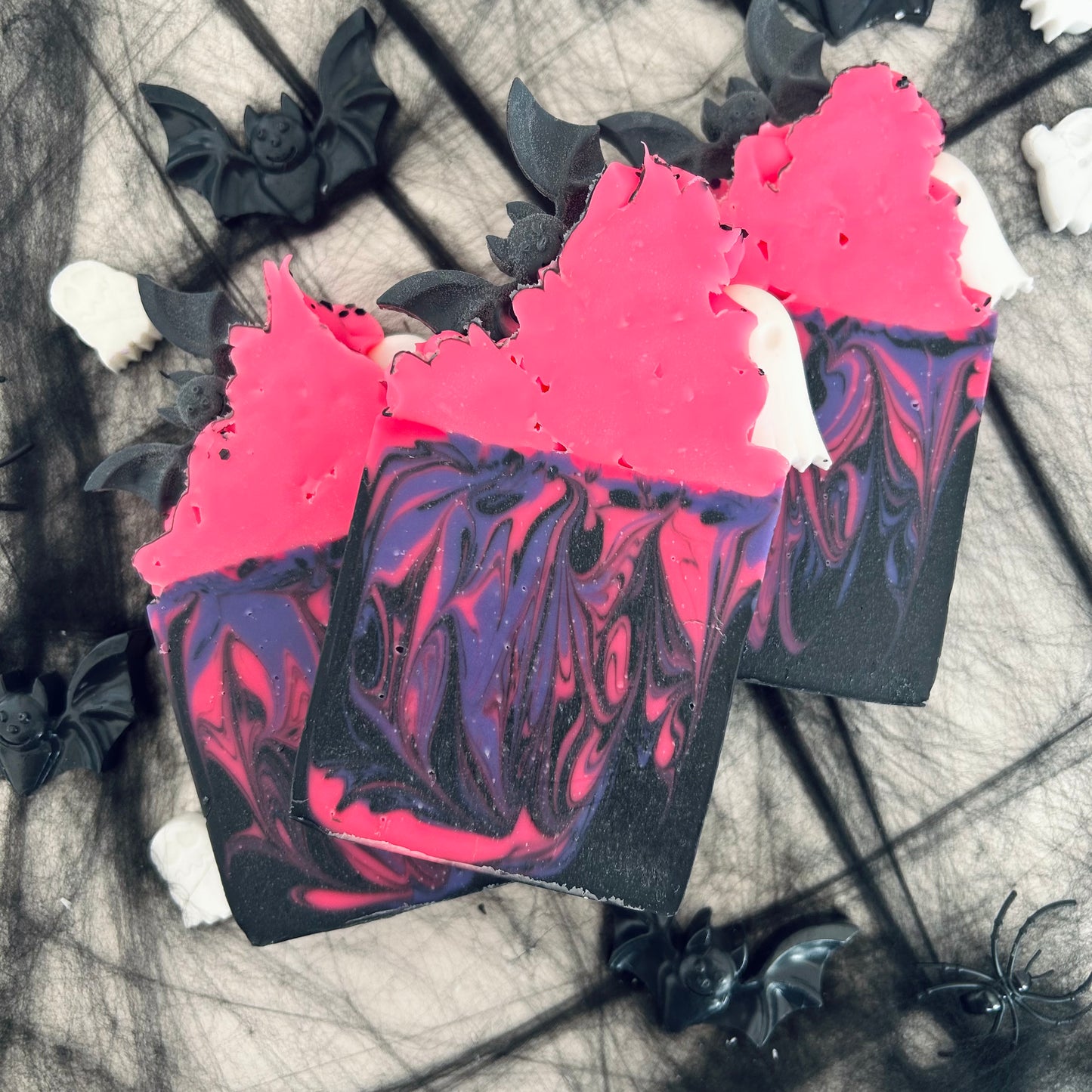 Haunted Raspberry Vanilla Frosted Soap Bar