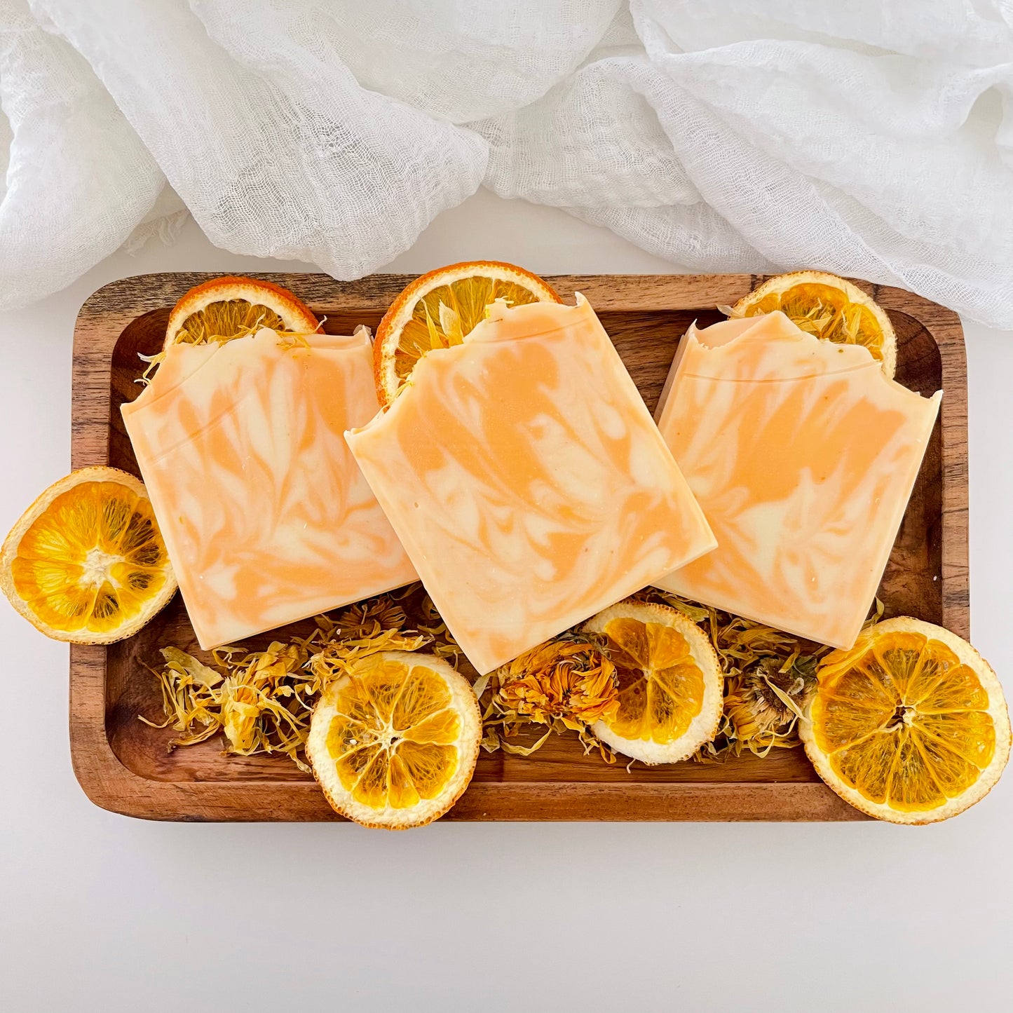 Sweet Orange Calendula Essential Oil Soap Bar