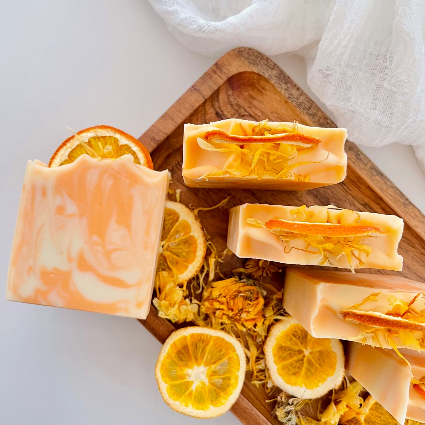 Sweet Orange Calendula Essential Oil Soap Bar