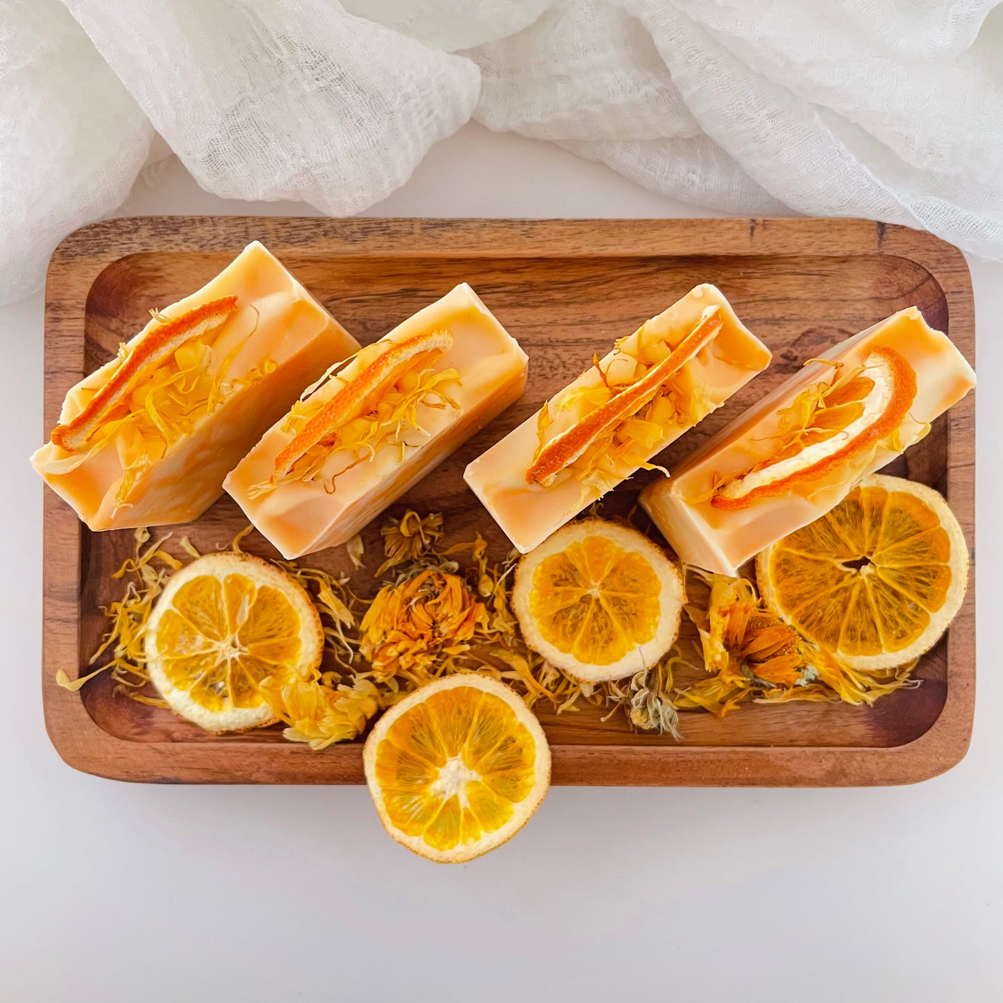 Sweet Orange Calendula Essential Oil Soap Bar