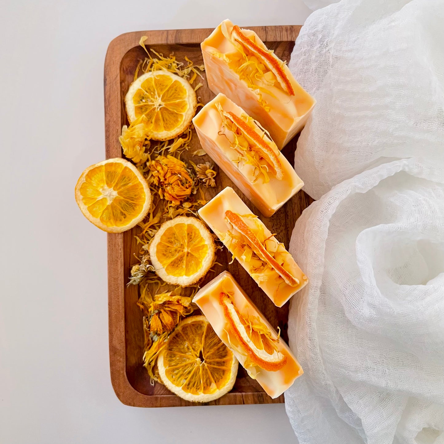 Sweet Orange Calendula Essential Oil Soap Bar