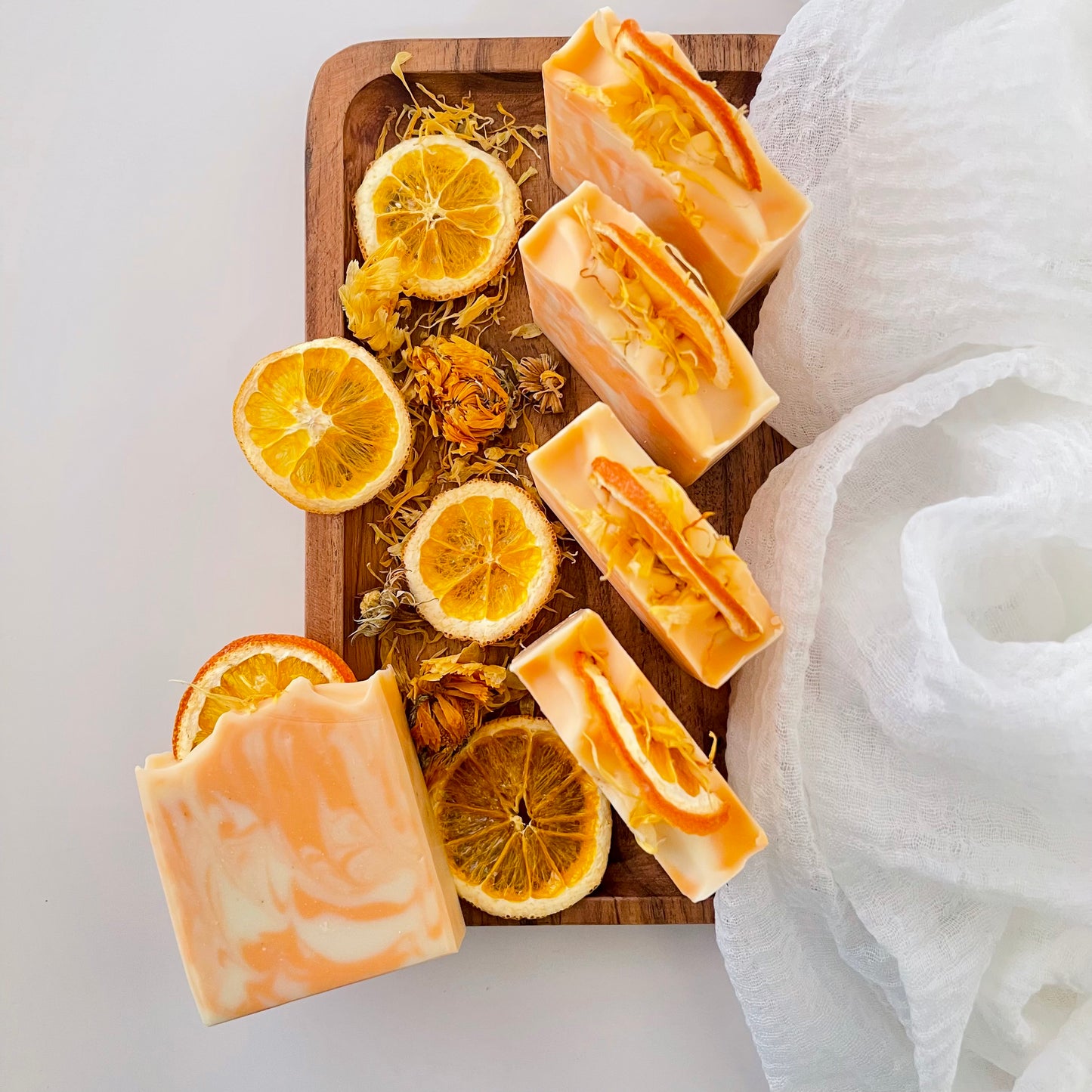 Sweet Orange Calendula Essential Oil Soap Bar